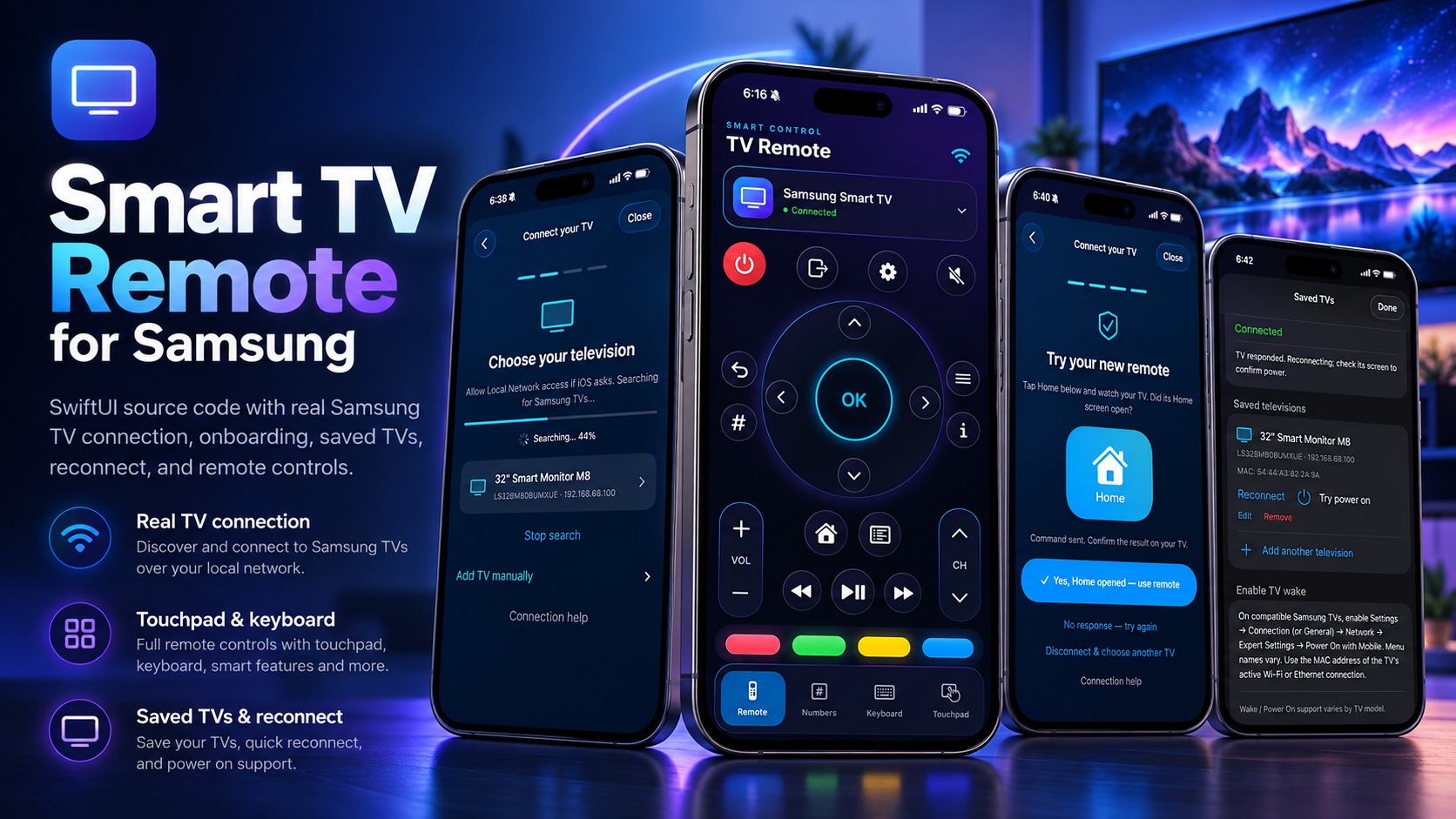 Smart TV Remote for Samsung
